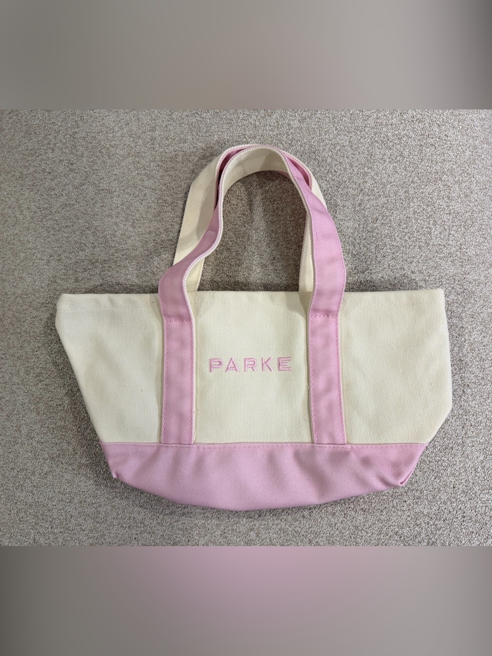 PARKE Canvas Mini Tote Bag in Sprinkle NWT